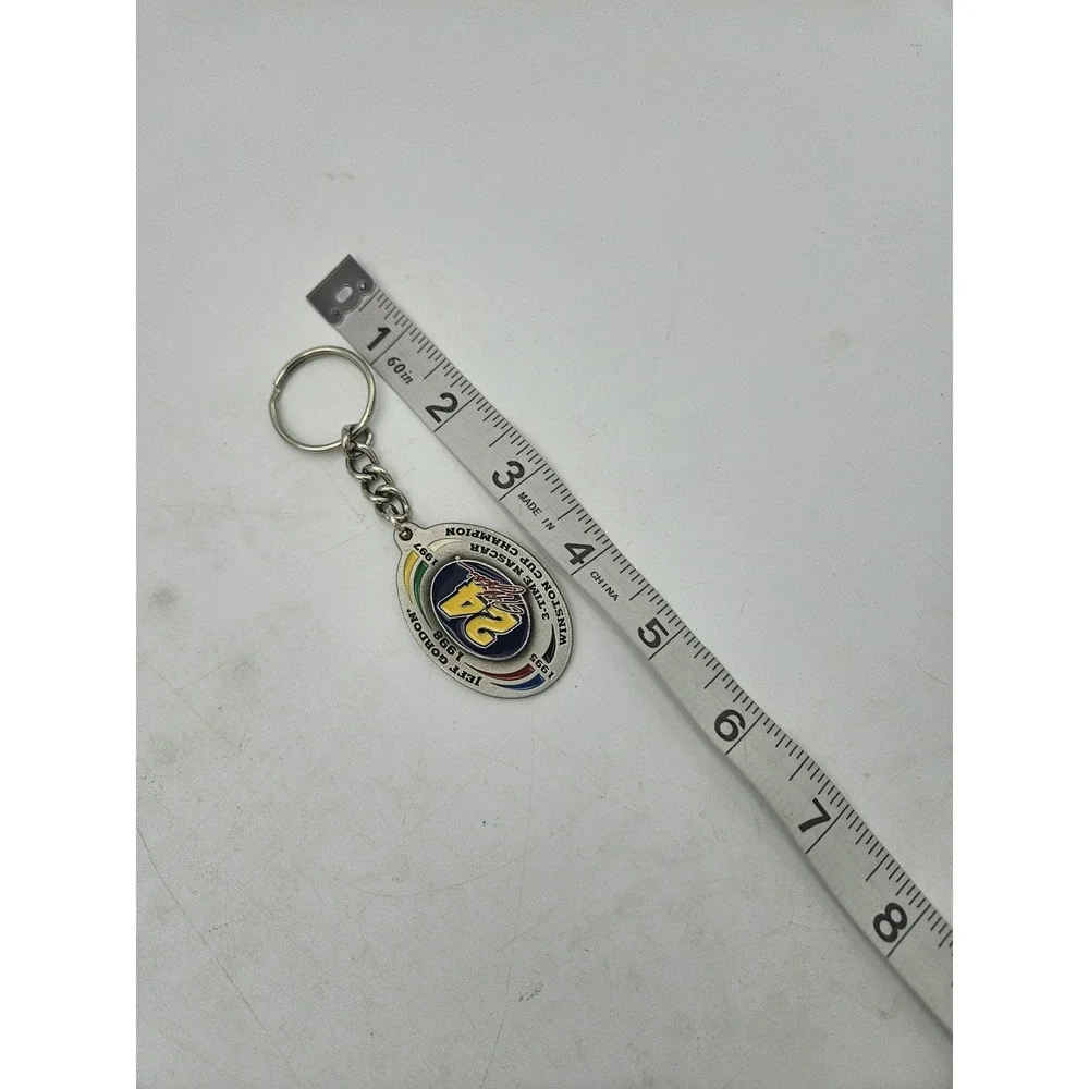 Jeff Gordon #24‎ Winston Cup Champion 1995 1997 1998 Pewter NASCAR Keychain